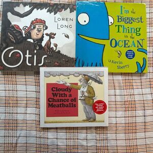 Kids Books set of 3 Bathtub Clings Otis Meatballs Ocean